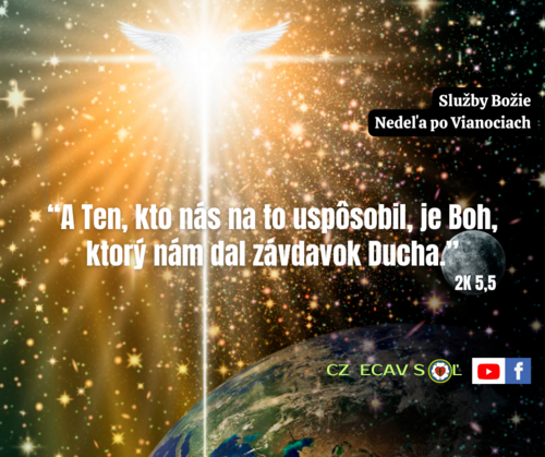  SLUŽBY BOŽIE - NEDEĽA PO VIANOCIACH / 31.12.2023