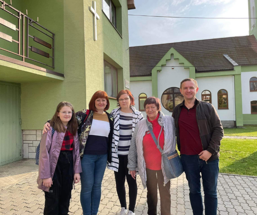 Rozlúčka s rodinou z Ukrajiny