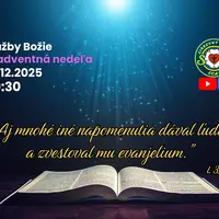 SLUŽBY BOŽIE│3. ADVENTNÁ NEDEĽA│14.12.2025