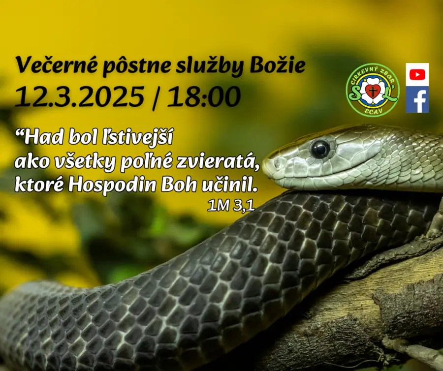 Pôstne večerné služby Božie I. / 12.3.2025