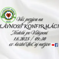 KONFIRMÁCIA - 1.6.2025