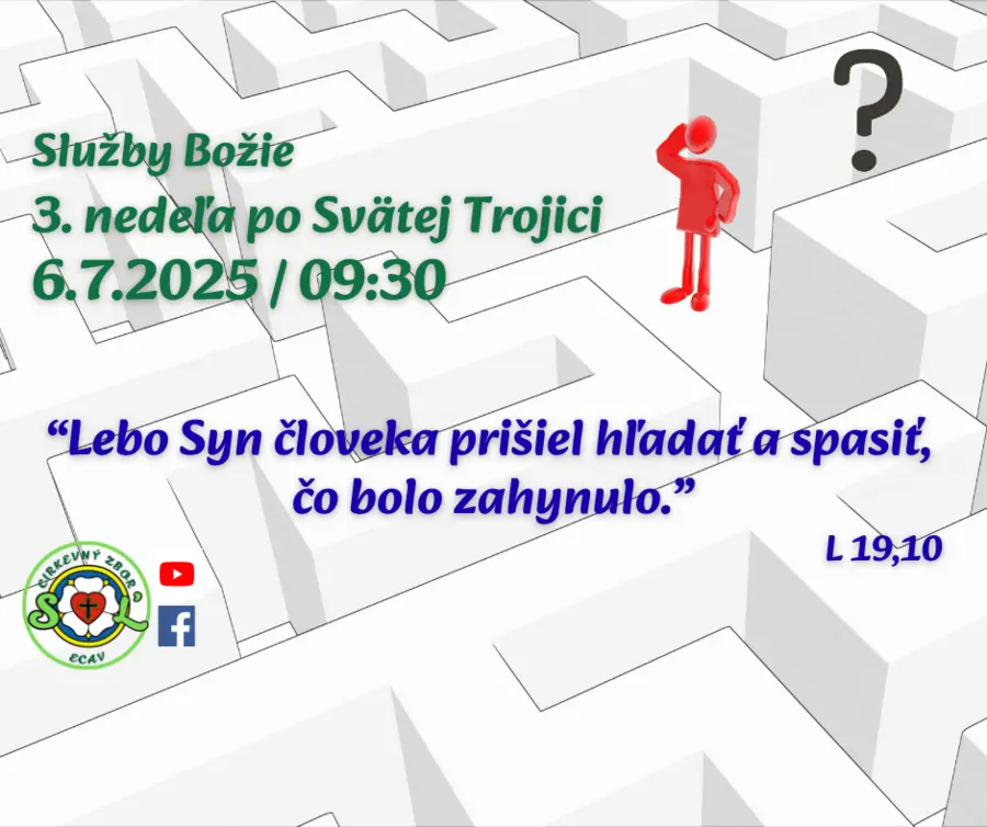 SLUŽBY BOŽIE│3. NEDEĽA PO SVÄTEJ TROJICI│6.7.2025