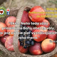 SLUŽBY BOŽIE│POĎAKOVANIE ZA ÚRODY ZEME│26.10.2025