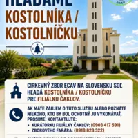 HĽADÁME KOSTOLNÍKA / KOSTOLNÍČKU