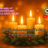 POZÝVAME VÁS NA SLUŽBY BOŽIE│4. ADVENTNÁ NEDEĽA│21.12.2025