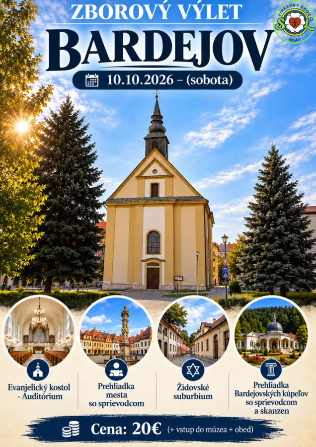 POZÝVAME VÁS NA ZBOROVÝ VÝLET