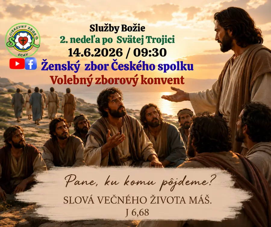 SLUŽBY BOŽIE ǀ 2. NEDEĽA PO SVÄTEJ TROJICI ǀ 14.6.2026