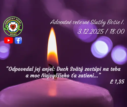 ADVENTNÉ VEČERNÉ SLUŽBY BOŽIE I. / 3.12.2025