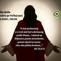 SLUŽBY BOŽIE│1. NEDEĽA PO VEĽKEJ NOCI│27.4.2025