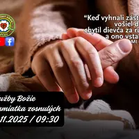 POZÝVAME VÁS NA SLUŽBY BOŽIE│PAMIATKA ZOSNULÝCH│2.11.2025 