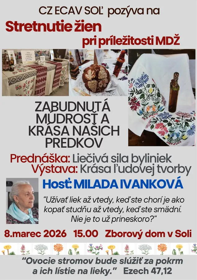 POZÝVAME NA STRETNUTIE ŽIEN (I MUŽOV)